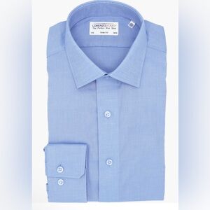 Lorenzo Uomo light blue “the perfect blue shirt” sz 16.5, trim fit